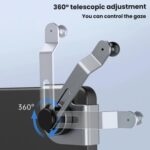 Base giratoria para soporte de teléfono en consola central de coche, compatible con Tesla, BYD, NIO y otras pantallas de vehículos de nueva energía., Base+Magnetic Mount - Imagen 4