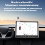 Base giratoria para soporte de teléfono en consola central de coche, compatible con Tesla, BYD, NIO y otras pantallas de vehículos de nueva energía., Base+Magnetic Mount - Imagen 7