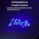 G-301 Luz ambiental de proyección universal para interior de coche, USB, luz decorativa de alto brillo, I LOVE YOU Blue - Imagen 2