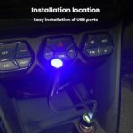 G-301 Luz ambiental de proyección universal para interior de coche, USB, luz decorativa de alto brillo, I LOVE YOU Red - Imagen 3