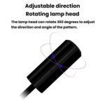 G-301 Luz ambiental de proyección universal para interior de coche, USB, luz decorativa de alto brillo, I LOVE YOU Blue - Imagen 10