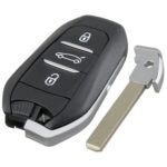 Mando a distancia para llave de coche Peugeot totalmente inteligente de 433 MHz FSK
