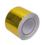 Cinta aislante térmica de papel de aluminio para colector de admisión de motor de automóvil y turbocompresor, 5x1000cm Gold
