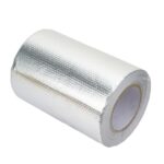 Cinta aislante térmica de papel de aluminio para colector de admisión de motor de automóvil y turbocompresor, 10x1000cm Silver