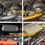 Cinta aislante térmica de papel de aluminio para colector de admisión de motor de automóvil y turbocompresor, 10x500cm Silver - Imagen 6