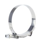 Abrazadera de tubo de escape para silenciador de motocicleta, de acero inoxidable, tipo T, de alta resistencia., 2 inch 51-61mm
