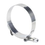 Abrazadera de tubo de escape para silenciador de motocicleta, de acero inoxidable, tipo T, de alta resistencia., 2 inch 51-61mm - Imagen 2