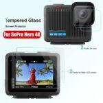 Protector de pantalla de vidrio templado antiarañazos para GoPro HERO 4K 2024, 2 Sets - Imagen 2