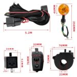Motorcycle/ATV Turn Signal Kit With Wiring Harness Relay Indicator Lights And Horn Set - Imagen 3