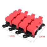 Portafusibles de horquilla de salida múltiple de 200 A para modificación automotriz, 1 Input 3 Outputs - Imagen 5
