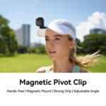Clip giratorio magnético TELESIN para cámara Insta360 Go Ultra, accesorio de montaje para tapa con vista en primera persona. - Imagen 2