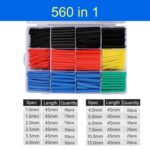 Kit de envoltura termorretráctil para tubos termorresistentes, 560 in 1