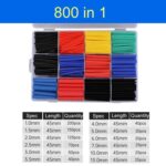 Kit de envoltura termorretráctil para tubos termorresistentes, 800 in 1