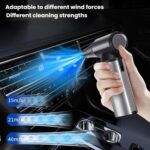 Aspiradora para coche, soplador inalámbrico sin escobillas, mini ventilador de alta potencia para exteriores., W16 - Imagen 2