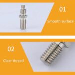 Adaptador de trípode de eje central de 1/4 a 3/8 de pulgada para cámara, 10pcs E7 - Imagen 3