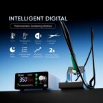 Estación de soldadura LCD BAKU BA-937C de 120 W, kit de soldador eléctrico termostático con 3 canales de temperatura preestablecidos, 110V US Plug - Imagen 3