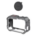 Para DJI OSMO Action 6 aMagisn, jaula metálica de liberación rápida, marco protector con tapa de lente de silicona., Action 6