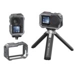 Para DJI OSMO Action 6 aMagisn, jaula metálica de liberación rápida, marco protector con tapa de lente de silicona., Action 6 - Imagen 3
