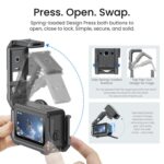 Para DJI OSMO Action 6 aMagisn, jaula metálica de liberación rápida, marco protector con tapa de lente de silicona., Action 6 - Imagen 4