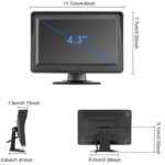 Monitor para el asiento trasero del cochecito de bebé con pantalla IPS de 4,3 pulgadas y resolución 480p - Imagen 3
