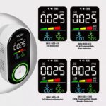 Sensor de alarma de monitoreo de temperatura y humedad para detector de monóxido de carbono MOES, 4 In 1 Gas EU Plug - Imagen 3