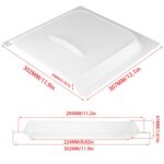 Kit de cubierta protectora de panel resistente a los rayos UV para cerradura de puerta de RV, White + Screen Door Lock Right - Imagen 5