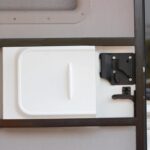 Kit de cubierta protectora de panel resistente a los rayos UV para cerradura de puerta de RV, White + Screen Door Lock Right - Imagen 7