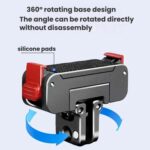 Accesorios para cámaras de acción: soporte magnético giratorio de liberación rápida de aleación de aluminio, For Osmo Action 6 / Nano - Imagen 4
