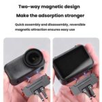 Accesorios para cámaras de acción: soporte magnético giratorio de liberación rápida de aleación de aluminio, For Osmo Action 6 / Nano - Imagen 6