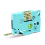Cinta de impresora Phomemo de 12 mm x 8 m compatible con impresoras de etiquetas P3200/E1000/D1000, FL-GN-BK