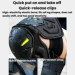 Kewig 2 fundas protectoras antichoque de liberación rápida para motociclistas, rodilleras y coderas anticaída, Knee Guard M - Imagen 5
