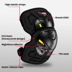 Kewig 2 fundas protectoras antichoque de liberación rápida para motociclistas, rodilleras y coderas anticaída, Knee Guard M - Imagen 7