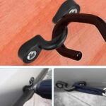 10 unidades de hebillas elásticas tipo C para kayak con tornillos, clip de fijación para cubierta, Humplock, accesorios para canoa - Imagen 4