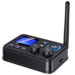 Adaptador de audio inalámbrico Bluetooth 5.4 GT87 2 en 1 con receptor y transmisor RCA/AUX