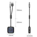 Adaptador de audio inalámbrico para coche W21 AUX con receptor Bluetooth 5.3 para llamadas manos libres y función manos libres. - Imagen 2