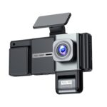 Grabadora de vídeo para coche con visión nocturna infrarroja de alta definición 1080p y DVR para coche., Front + Left + Right Lenses - Imagen 2