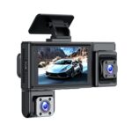 Grabadora de vídeo para coche con visión nocturna infrarroja de alta definición 1080p y DVR para coche., Front + Left + Right Lenses - Imagen 3