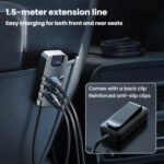 Cargador de coche multifunción YQ2 de 6 puertos para teléfono móvil, carga rápida de 66 W, incluye cable., YQ2 - Imagen 3