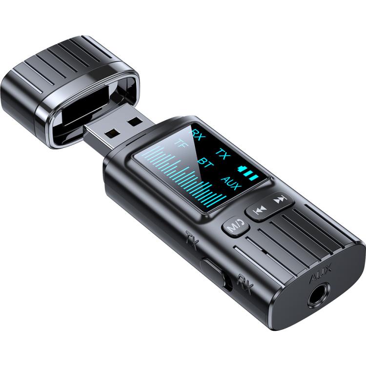 TBD06067359.jpg Adaptador de audio Bluetooth 5.4 GT72 con pantalla digital, receptor y transmisor portátil. - Imagen 1