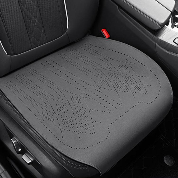 TBD0606739403.jpg Cojín universal de ante para asiento de coche ZD25A, transpirable, de doble cara, para verano., Front Row Grey - Imagen 1