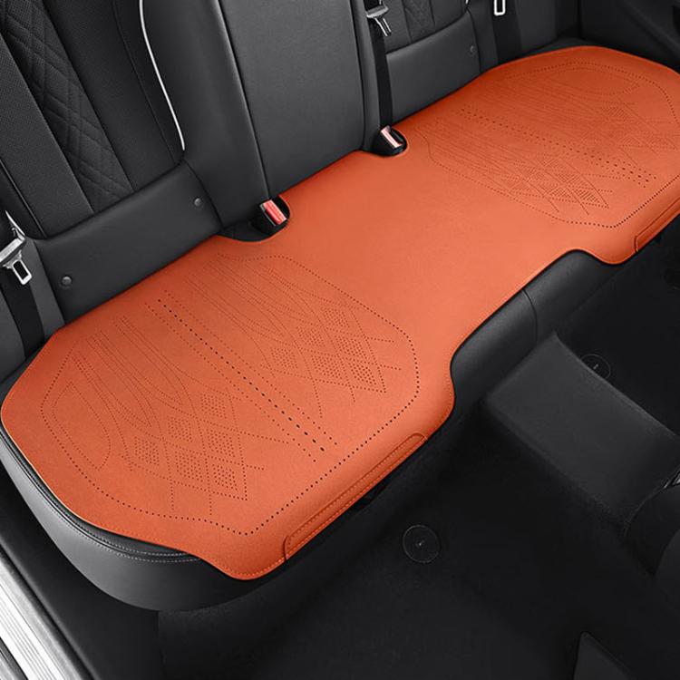 TBD0606739405.jpg Cojín universal de ante para asiento de coche ZD25A, transpirable, de doble cara, para verano., Back Row Orange - Imagen 1