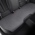 Cojín universal de ante para asiento de coche ZD25A, transpirable, de doble cara, para verano., Back Row Grey