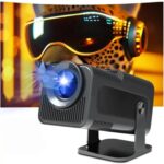Proyector portátil HY320 Mini Android 11 4K HD con WiFi 6, Bluetooth, rotación de 180 grados y duplicación de pantalla inalámbrica., EU Plug - Imagen 2