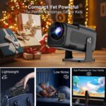 Proyector portátil HY320 Mini Android 11 4K HD con WiFi 6, Bluetooth, rotación de 180 grados y duplicación de pantalla inalámbrica., EU Plug - Imagen 6