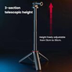 Trípode mini automático desplegable XILETU XS-22, palo selfie, monopié extensible ajustable de 13 a 30 cm para cámaras de acción. - Imagen 4