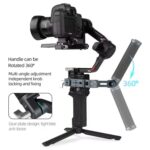 Empuñadura de ángulo ajustable XILETU para estabilizadores DJI RS 4 Mini/RS 4 Pro/RS 4/RS 3 Mini/RS 3 Pro/RS 2 - Imagen 4