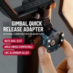Abrazadera de riel NATO para estabilizador DJI RS Series, adaptador de montaje QR compatible con Arca-Swiss, XILETU PC-38 - Imagen 2