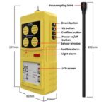 Detector de gases SMART SENSOR 4 en 1 para oxígeno, sulfuro de hidrógeno y monóxido de carbono, AR8900 - Imagen 2