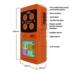 Detector de concentración de gas a prueba de explosiones SMART SENSOR 4 en 1, AR8900B - Imagen 2