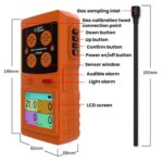 Detector de concentración de gas a prueba de explosiones SMART SENSOR 4 en 1, AR8900A - Imagen 2